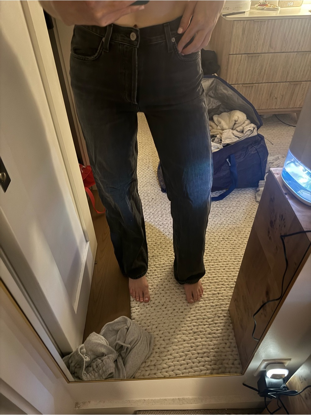 Citizen’s of Humanity - Black Straight-Leg Jeans